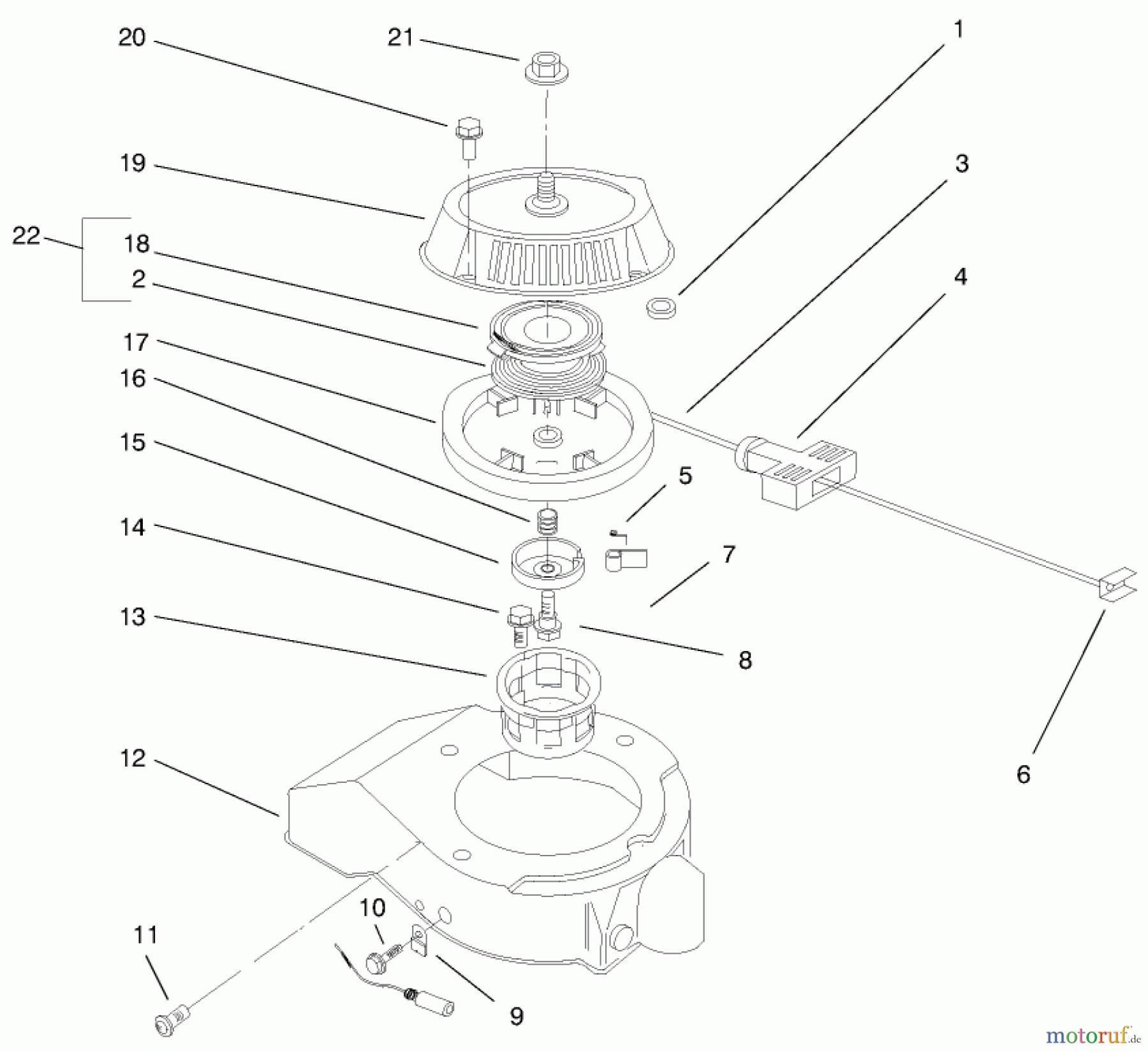 Toro Neu Snow Blowers/Snow Throwers Seite 1 38435 (3000) - Toro CCR 3000 Snowthrower, 1999 (9900001-9999999) ENGINE ASSEMBLY (MODEL NO. 38435) #3