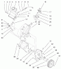Toro 38435 (3000) - CCR 3000 Snowthrower, 1999 (9900001-9999999) Ersatzteile ENGINE & GAS TANK ASSEMBLY