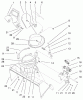 Toro 38433 (3000) - CCR 3000 Snowthrower, 1999 (9900001-9999999) Ersatzteile DEFLECTOR AND DISCHARGE ASSEMBLY