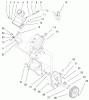 Toro 38433 (3000) - CCR 3000 Snowthrower, 1999 (9900001-9999999) Ersatzteile ENGINE AND GAS TANK ASSEMBLY