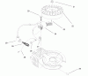 Toro 38435 (3000) - CCR 3000 Snowthrower, 1997 (7900001-7999999) Ersatzteile ENGINE ASSEMBLY MODEL NO. 47PT6-5 #2