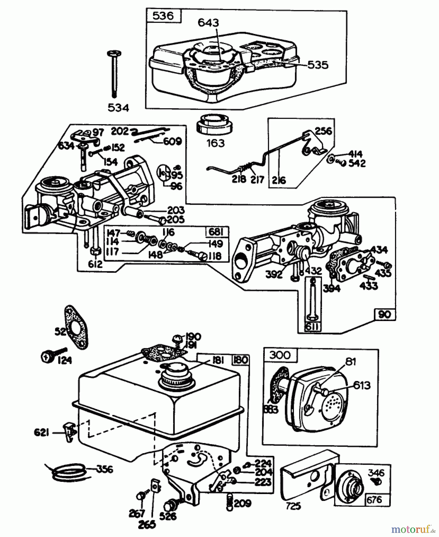 Toro Neu Blowers/Vacuums/Chippers/Shredders 62933 - Toro 5 hp Lawn Blower, 1984 (4000001-4999999) ENGINE BRIGGS & STRATTON MODEL NO. 130202-1640-01 #3