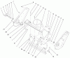 Toro 38445 (3650) - CCR 3650 Snowthrower, 2000 (200000001-200012327) Ersatzteile HOUSING AND SIDE PLATES ASSEMBLY