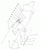 Toro 38445 (3650) - CCR 3650 Snowthrower, 2001 (210000001-210999999) Ersatzteile HANDLE ASSEMBLY