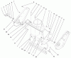 Toro 38441 (3650) - CCR 3650 Snowthrower, 2000 (200000001-200999999) Ersatzteile HOUSING AND SIDE PLATE ASSEMBLY