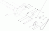 Toro 38451 (621 R) - Power Clear 621 R Snowthrower, 2013 (SN 313002000-313999999) Ersatzteile CLUTCH CABLE ASSEMBLY