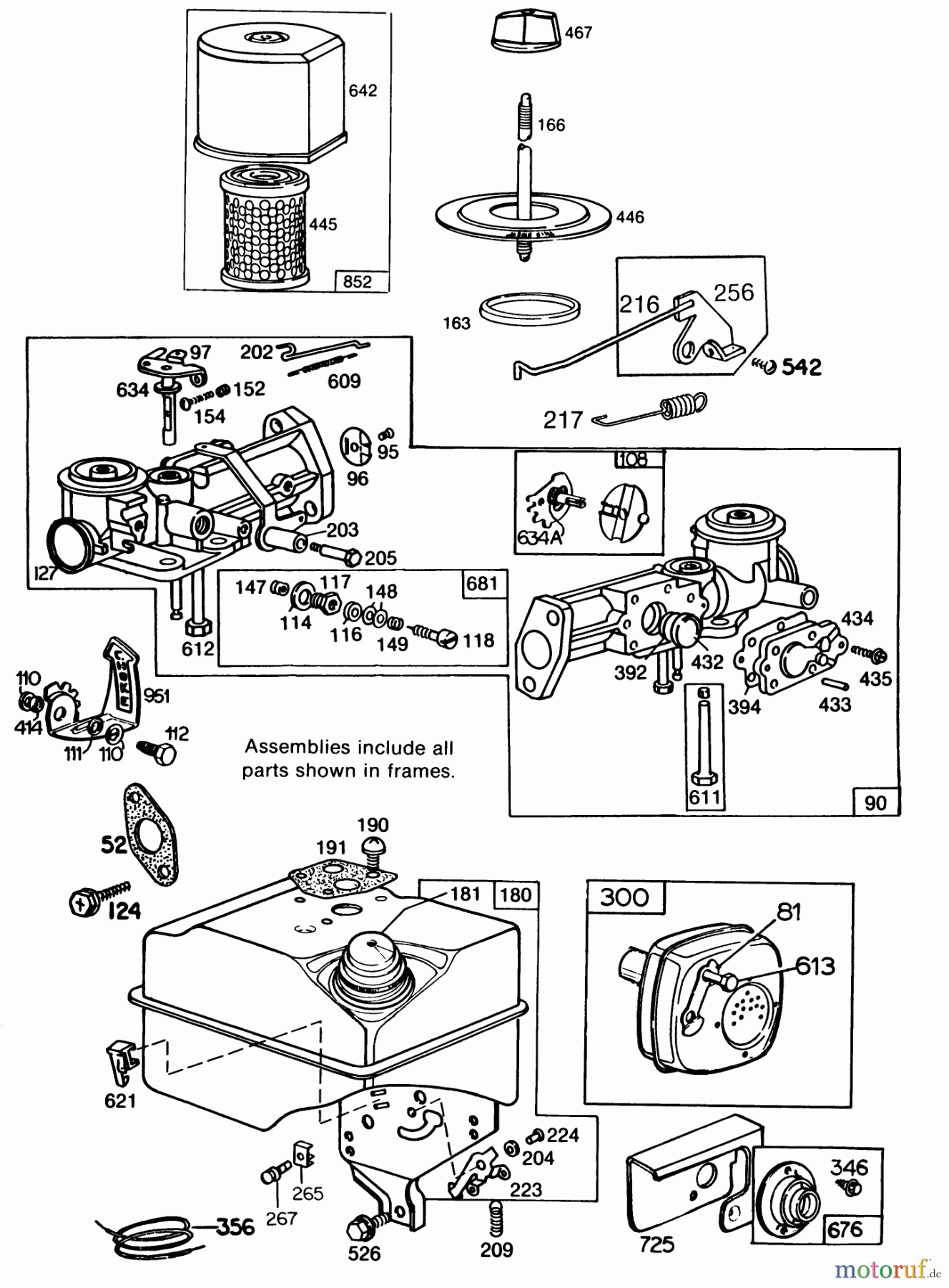 Toro Neu Blowers/Vacuums/Chippers/Shredders 62933 - Toro 5 hp Lawn Blower, 1987 (7000001-7999999) ENGINE BRIGGS & STRATTON MODEL NO. 130202-1640-01 #2