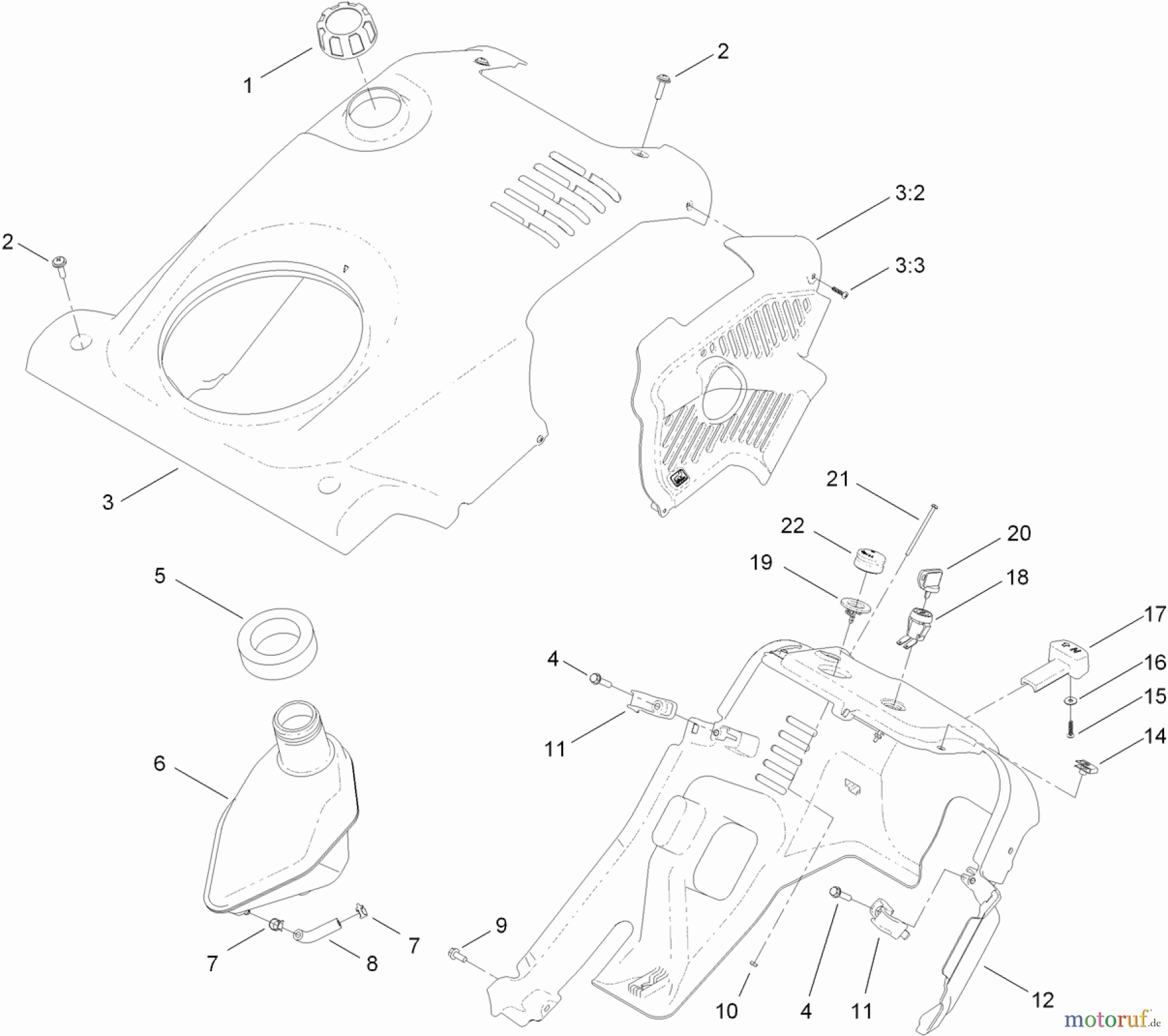  Toro Neu Snow Blowers/Snow Throwers Seite 1 38454 (621 ZE) - Toro Power Clear 621 ZE Snowthrower, 2013 (SN 313000001-313001999) SHROUD ASSEMBLY