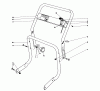 Toro 62933 - 5 hp Lawn Blower, 1988 (8000001-8999999) Ersatzteile HANDLE ASSEMBLY