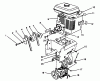 Toro 38500 (624) - 624 Power Shift Snowthrower, 1988 (8000001-8999999) Ersatzteile ENGINE ASSEMBLY