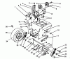 Toro 38500 (624) - 624 Power Shift Snowthrower, 1988 (8000001-8999999) Ersatzteile TRACTION DRIVE ASSEMBLY