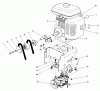 Toro 38505 (624) - 624 Power Shift Snowthrower, 1990 (0000001-0999999) Ersatzteile ENGINE ASSEMBLY
