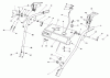 Toro 38505 (624) - 624 Power Shift Snowthrower, 1990 (0000001-0999999) Ersatzteile HANDLE ASSEMBLY