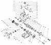 Toro 38505 (624) - 624 Power Shift Snowthrower, 1990 (0000001-0999999) Ersatzteile TRANSMISSION ASSEMBLY NO. 66-8030