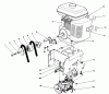 Toro 38505 (624) - 624 Power Shift Snowthrower, 1991 (1000001-1999999) Ersatzteile ENGINE ASSEMBLY