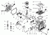 Toro 38505 (624) - 624 Power Shift Snowthrower, 1991 (1000001-1999999) Ersatzteile ENGINE NO. 68-8280 CRANKCASE ASSEMBLY