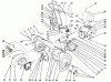 Toro 38505 (624) - 624 Power Shift Snowthrower, 1991 (1000001-1999999) Ersatzteile HOUSING & CHUTE ASSEMBLY