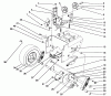 Toro 38505 (624) - 624 Power Shift Snowthrower, 1991 (1000001-1999999) Ersatzteile TRACTION DRIVE ASSEMBLY