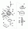 Toro 38510 (624) - 624 Power Shift Snowthrower, 1988 (8000001-8999999) Ersatzteile CARBURETOR NO. 632379