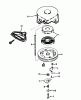 Toro 38510 (624) - 624 Power Shift Snowthrower, 1988 (8000001-8999999) Ersatzteile REWIND STARTER NO. 590604