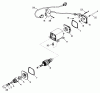 Toro 38510 (624) - 624 Power Shift Snowthrower, 1989 (9000001-9999999) Ersatzteile ELECTRIC STARTER MOTOR KIT NO. 38-7590 (OPTIONAL)