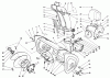 Toro 38510 (624) - 624 Power Shift Snowthrower, 1989 (9000001-9999999) Ersatzteile HOUSING AND CHUTE ASSEMBLY