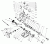 Toro 38510 (624) - 624 Power Shift Snowthrower, 1989 (9000001-9999999) Ersatzteile TRANSMISSION ASSEMBLY NO. 66-8030