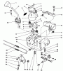Toro 38510 (624) - 624 Power Shift Snowthrower, 1992 (2000001-2999999) Ersatzteile TRACTION LINKAGE ASSEMBLY