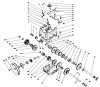 Toro 38510 (624) - 624 Power Shift Snowthrower, 1992 (2000001-2999999) Ersatzteile TRANSMISSION ASSEMBLY NO. 66-8030