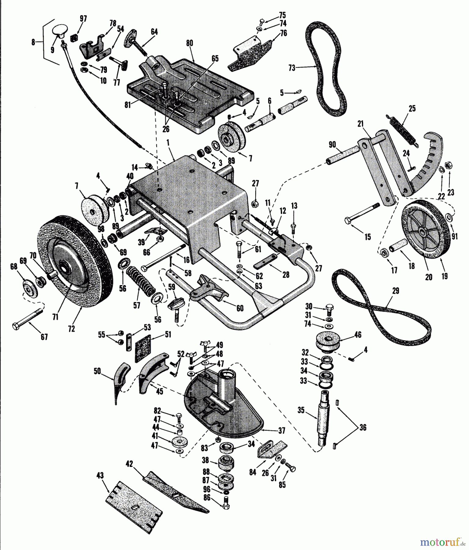 Toro Neu Edgers 41103 - Toro Edger -Trimmer Implement, 1970 (0000001-0999999) ESTATE EDGER-TRIMMER IMPLEMENT