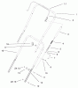Toro 38535 (2450) - CCR 2450 GTS Snowthrower, 2002 (220000001-220999999) Ersatzteile HANDLE ASSEMBLY