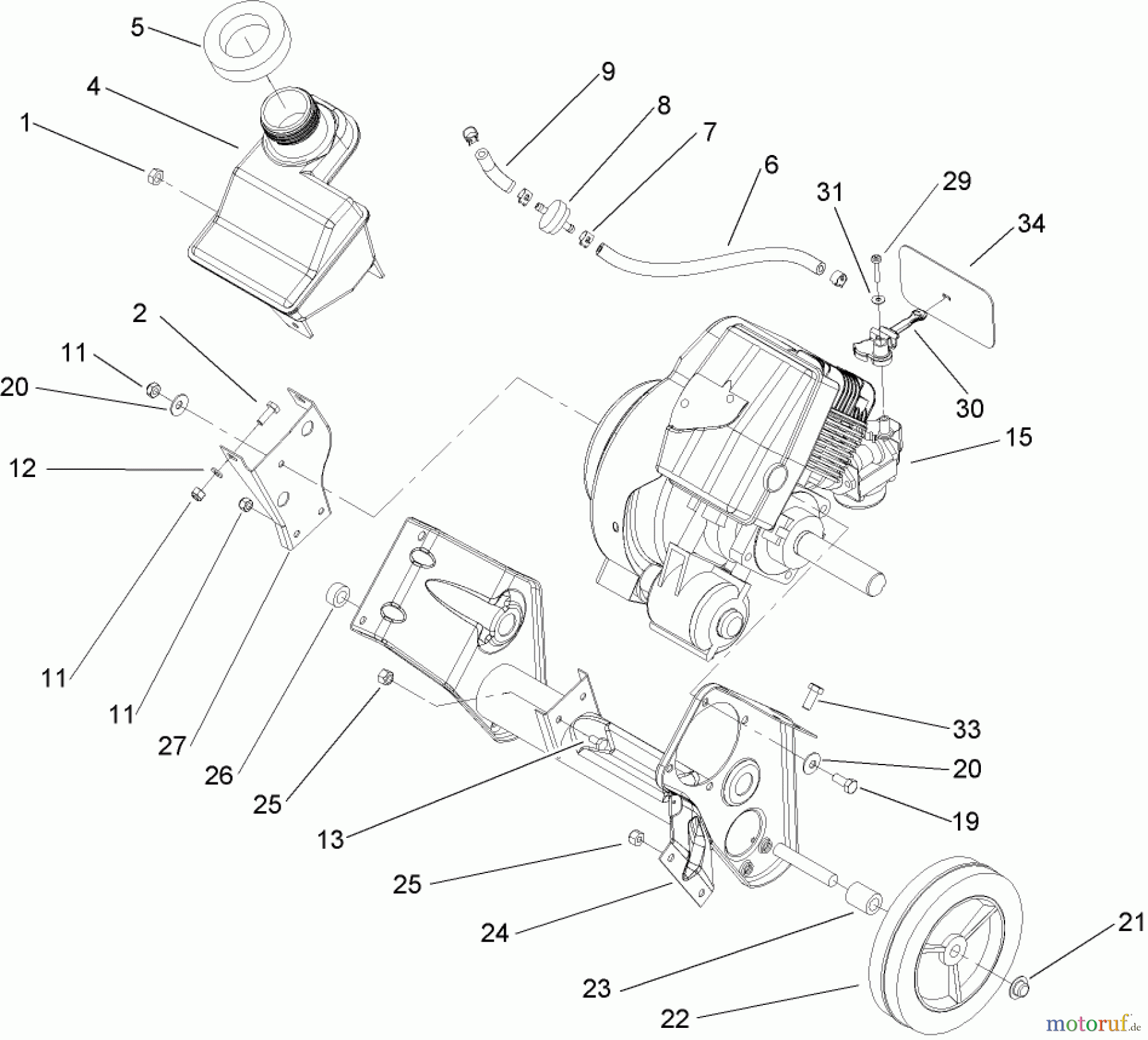 Toro Neu Snow Blowers/Snow Throwers Seite 1 38515 (2450) - Toro CCR 2450 GTS Snowthrower, 2004 (240000001-240999999) ENGINE AND FRAME ASSEMBLY