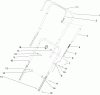 Toro 38515 (2450) - CCR 2450 GTS Snowthrower, 2006 (260000001-260999999) Ersatzteile HANDLE ASSEMBLY
