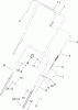 Toro 38515 (2450) - CCR 2450 GTS Snowthrower, 2007 (270000001-270010000) Ersatzteile HANDLE ASSEMBLY