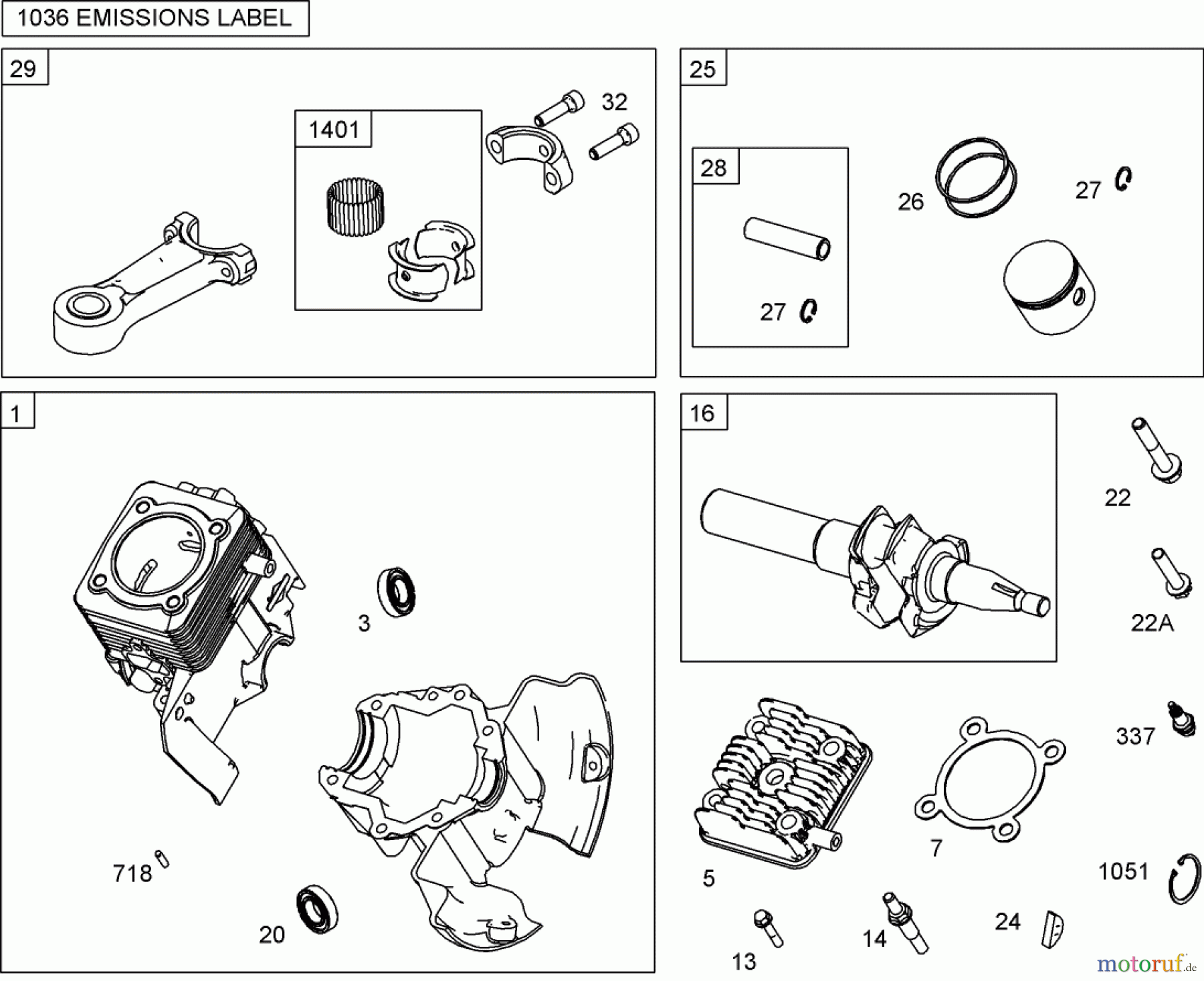 Toro Neu Snow Blowers/Snow Throwers Seite 1 38515 (2450) - Toro CCR 2450 GTS Snowthrower, 2009 (290000001-290999999) CYLINDER, PISTON, AND CONNECTING ROD ASSEMBLY BRIGGS AND STRATTON 084132-0120-E8