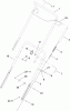 Toro 38515 (2450) - CCR 2450 GTS Snowthrower, 2010 (310000001-310006876) Ersatzteile HANDLE ASSEMBLY