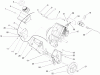 Toro 38516 (2450) - CCR 2450 GTS Snowthrower, 2004 (240000001-240999999) Ersatzteile ENGINE AND FRAME ASSEMBLY