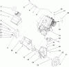 Toro 38516 (2450) - CCR 2450 GTS Snowthrower, 2006 (260010001-260999999) Ersatzteile ENGINE AND FRAME ASSEMBLY