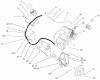 Toro 38537 (3650) - CCR 3650 GTS Snowthrower, 2003 (230000001-230999999) Ersatzteile ENGINE AND FRAME ASSEMBLY