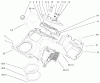 Toro 38537 (3650) - CCR 3650 GTS Snowthrower, 2003 (230000001-230999999) Ersatzteile UPPER SHROUD AND CONTROL PANEL ASSEMBLY
