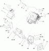 Toro 38517 (3650) - CCR 3650 GTS Snowthrower, 2006 (260000001-260010000) Ersatzteile ENGINE, GAS TANK AND FRAME ASSEMBLY