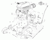 Toro 58402 - 2 hp Edger, 1984 (4000001-4999999) Ersatzteile ENGINE & BLADE ASSEMBLY