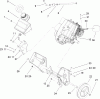 Toro 38517 (3650) - CCR 3650 GTS Snowthrower, 2007 (270000001-270010000) Ersatzteile ENGINE, GAS TANK AND FRAME ASSEMBLY