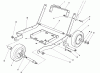 Toro 58402 - 2 hp Edger, 1984 (4000001-4999999) Ersatzteile FRAME ASSEMBLY