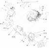Toro 38517 (3650) - CCR 3650 GTS Snowthrower, 2007 (270010001-270999999) Ersatzteile ENGINE, GAS TANK AND FRAME ASSEMBLY