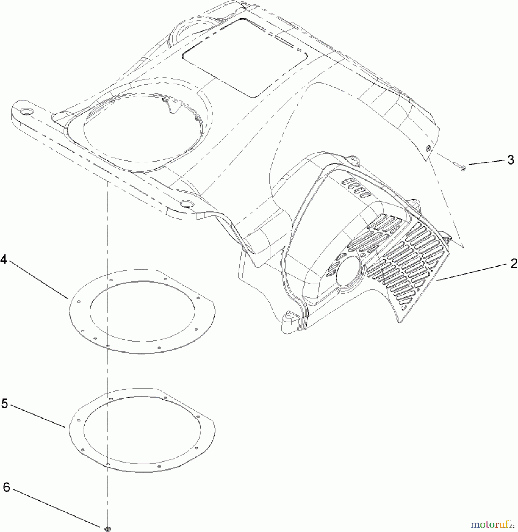 Toro Neu Snow Blowers/Snow Throwers Seite 1 38517 (3650) - Toro CCR 3650 GTS Snowthrower, 2007 (270010001-270999999) UPPER SHROUD ASSEMBLY NO. 110-2188