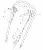 Toro 58402 - 2 hp Edger, 1984 (4000001-4999999) Ersatzteile HANDLE ASSEMBLY