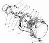 Toro 58402 - 2 hp Edger, 1984 (4000001-4999999) Ersatzteile RECOIL STARTER ASSEMBLY