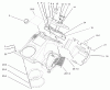 Toro 38518 (3650) - CCR 3650 GTS Snowthrower, 2004 (240000001-240999999) Ersatzteile UPPER SHROUD AND CONTROL PANEL ASSEMBLY
