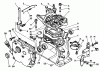 Toro 58402 - 2 hp Edger, 1985 (5000001-5999999) Ersatzteile CRANKCASE ASSEMBLY